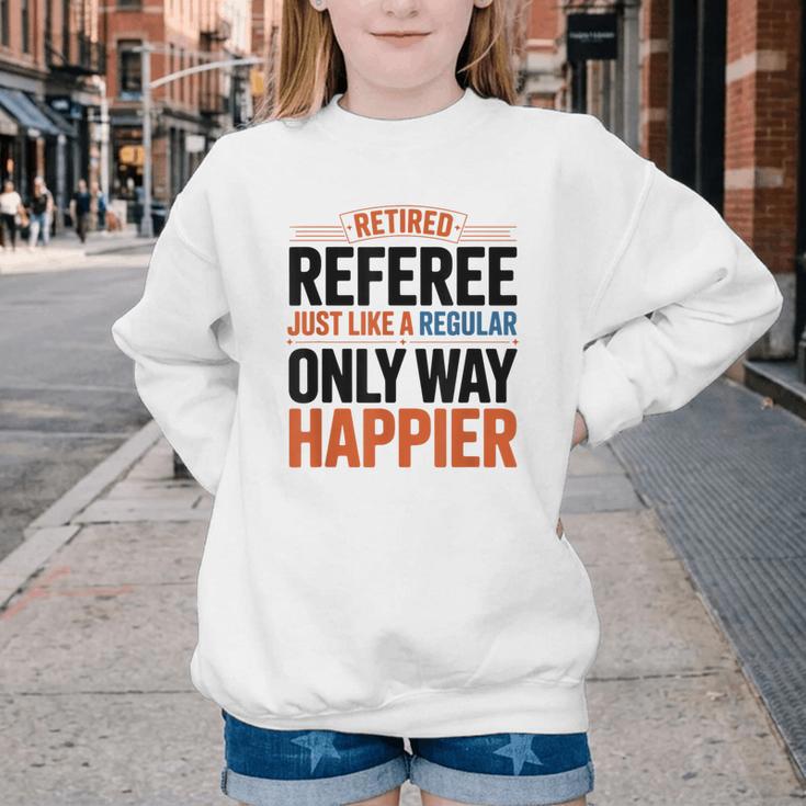 Retired Basketball Referee For Baseball Refs Youth Crewneck Sweatshirt Retired Basketball Referee For Baseball Refs Youth Crewneck Sweatshirt