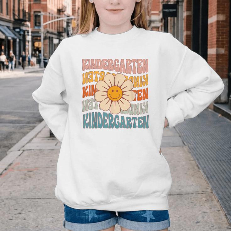 Retro Kindergarten Daisy Colorful Back To School Student Kid Youth Crewneck Sweatshirt Retro Kindergarten Daisy Colorful Back To School Student Kid Youth Crewneck Sweatshirt