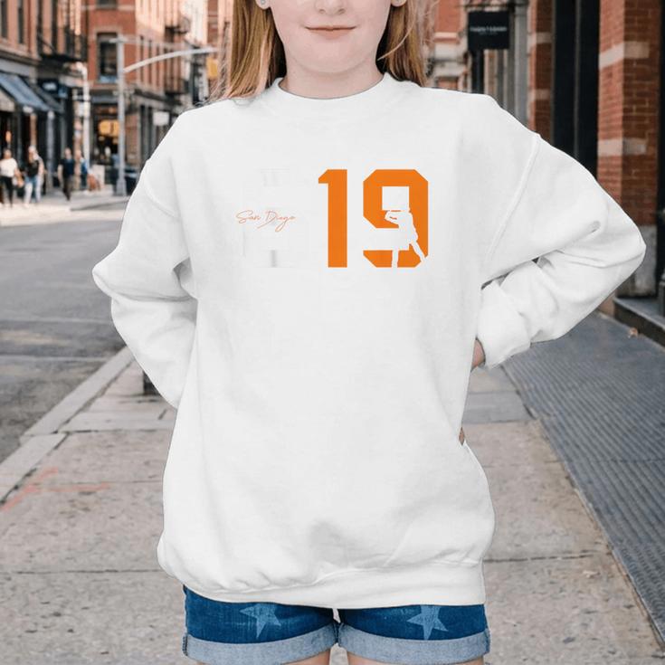 Retro San Diego 619 Vintage 90's Baseball Sports Style Lover Youth Crewneck Sweatshirt Retro San Diego 619 Vintage 90's Baseball Sports Style Lover Youth Crewneck Sweatshirt