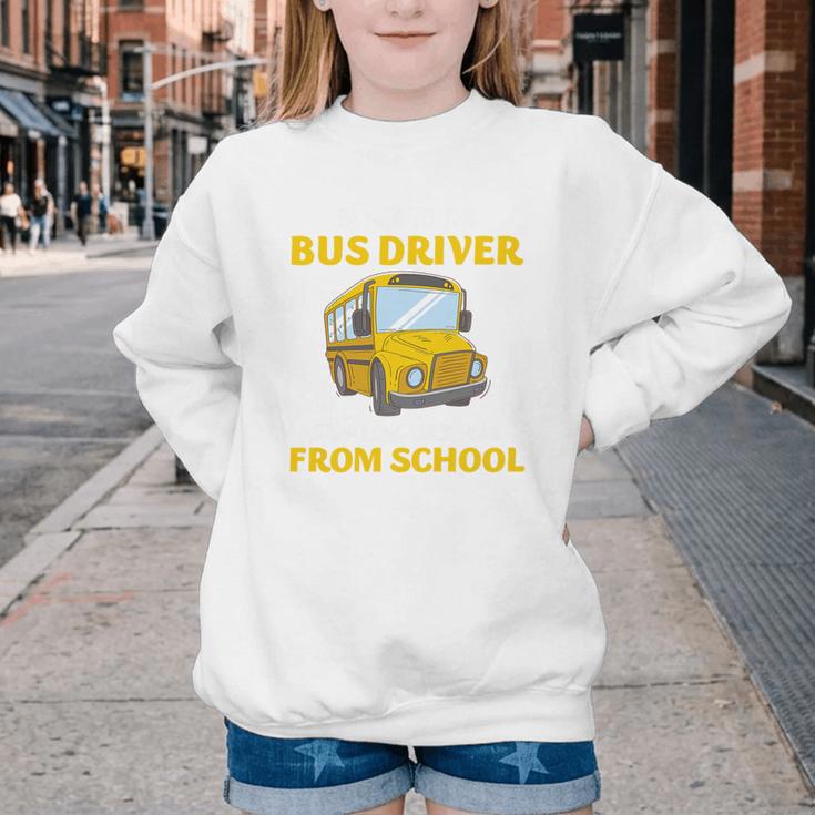 School Bus Driver Kindness Humor Back To School Quote Premium Tri-Blend Youth Crewneck Sweatshirt