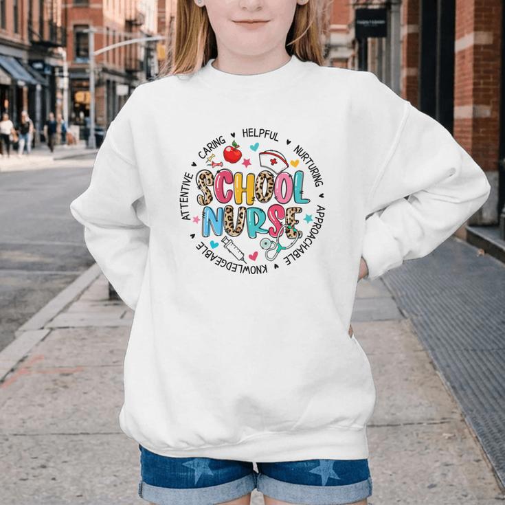 School Nurse Appreciation Back To School Nurse For Women Youth Crewneck Sweatshirt School Nurse Appreciation Back To School Nurse For Women Youth Crewneck Sweatshirt