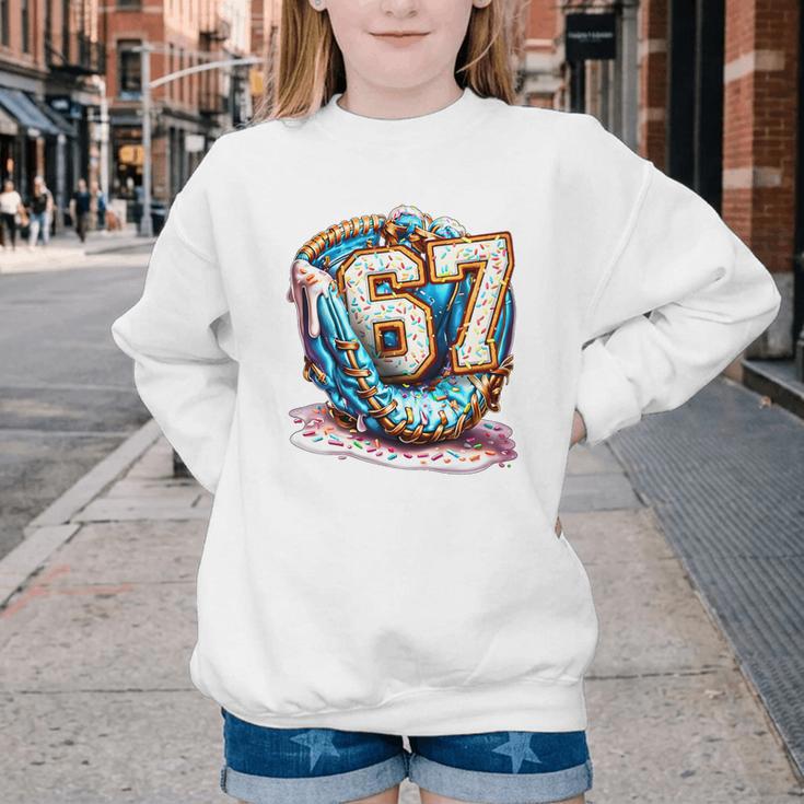 Six Seven Baseball Lifestyle 67 Meme Gen Alpha Slang Premium Tri-Blend Youth Crewneck Sweatshirt Six Seven Baseball Lifestyle 67 Meme Gen Alpha Slang Premium Tri-Blend Youth Crewneck Sweatshirt