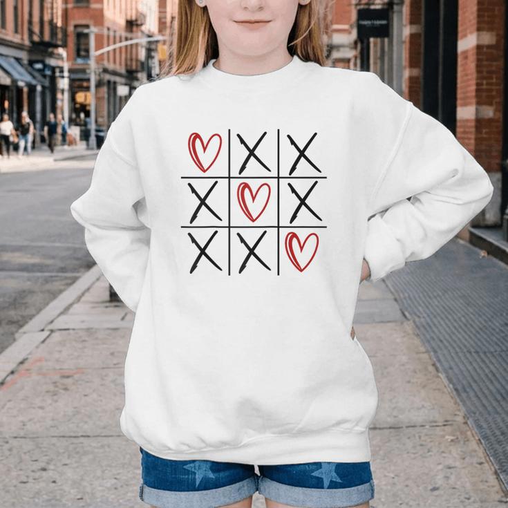 Tic Tac Toe Love Hearts Romantic Valentine Raglan Baseball Tee Youth Crewneck Sweatshirt Tic Tac Toe Love Hearts Romantic Valentine Raglan Baseball Tee Youth Crewneck Sweatshirt