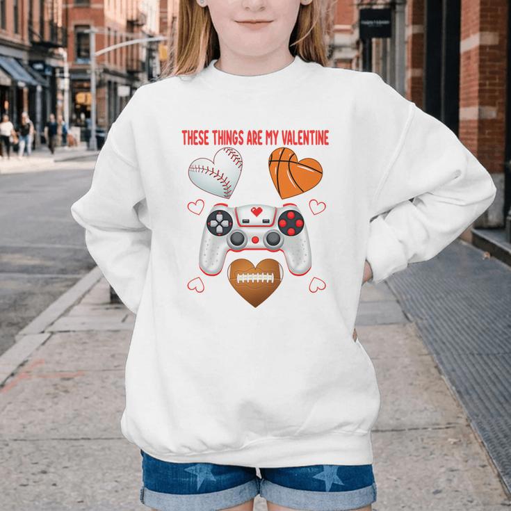 Valentines Day Boys Men Hearts Gaming Football Baseball Love Premium Tri-Blend Youth Crewneck Sweatshirt Valentines Day Boys Men Hearts Gaming Football Baseball Love Premium Tri-Blend Youth Crewneck Sweatshirt