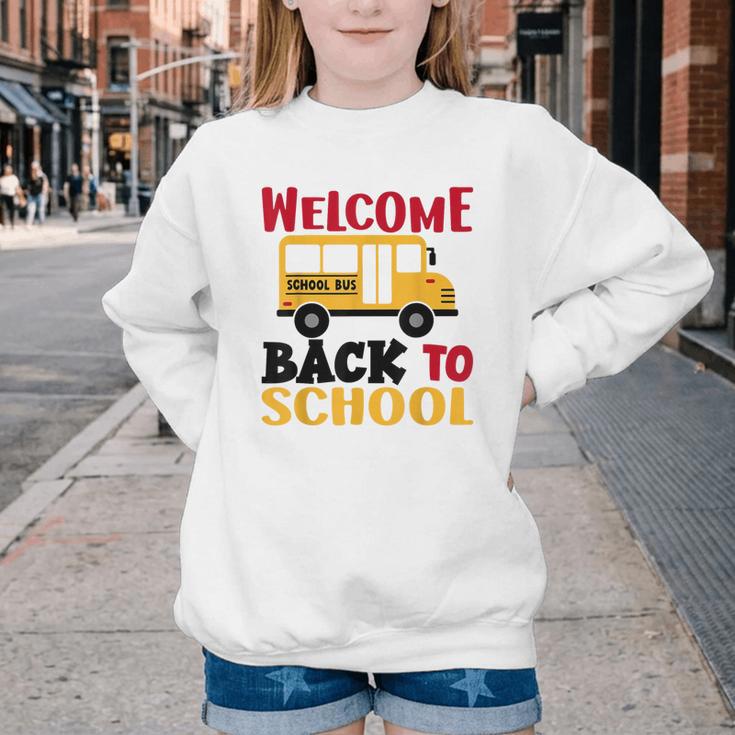 Welcome Back To School For Bus Drivers First Day Of School Youth Crewneck Sweatshirt Welcome Back To School For Bus Drivers First Day Of School Youth Crewneck Sweatshirt