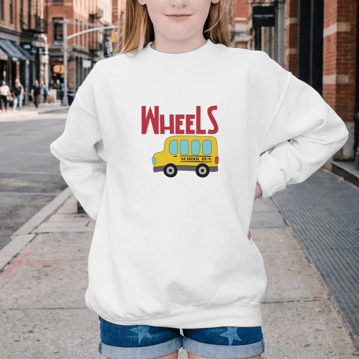 Wheels On The Bus Kids Back To School Youth Crewneck Sweatshirt