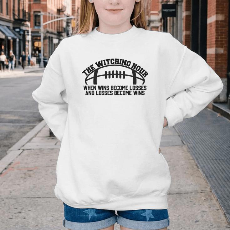 The Witching Hour When Wins Become Losses Baseball Premium Tri-Blend Youth Crewneck Sweatshirt The Witching Hour When Wins Become Losses Baseball Premium Tri-Blend Youth Crewneck Sweatshirt