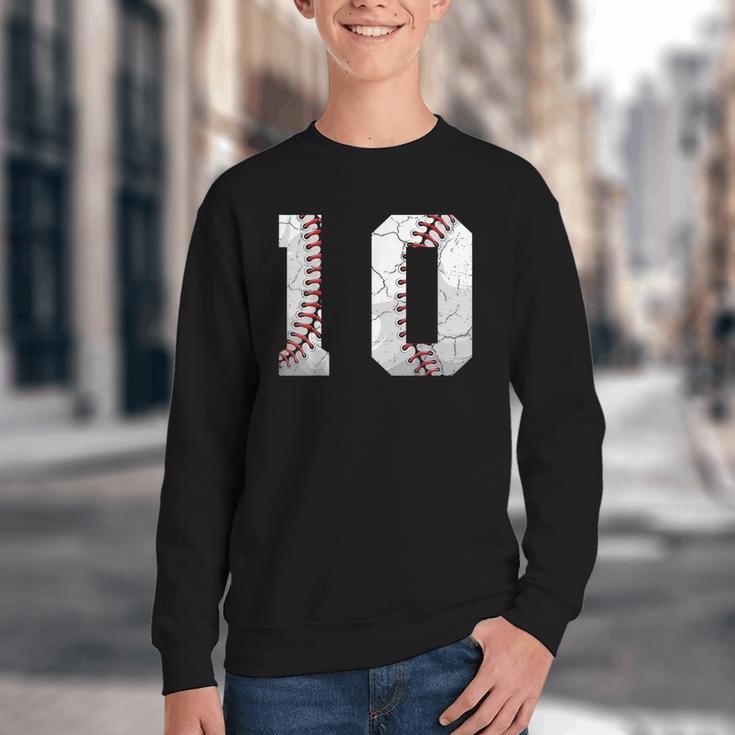 2016 10th Birthday Baseball Boys Kids Ten 10 Tenth Youth Crewneck Sweatshirt 2016 10th Birthday Baseball Boys Kids Ten 10 Tenth Youth Crewneck Sweatshirt