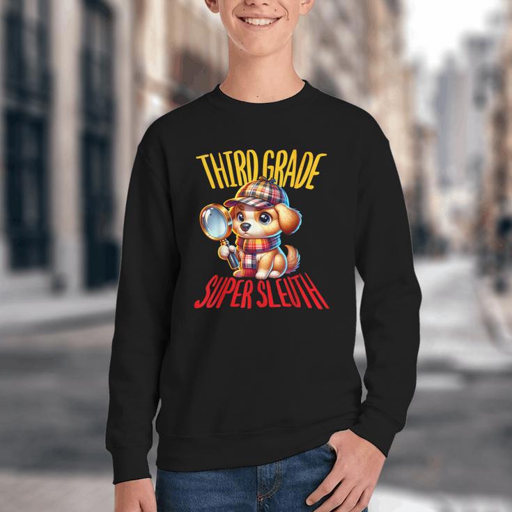 3rd Grade Super Sleuth Dog Detective Back To School Kids Youth Crewneck Sweatshirt 3rd Grade Super Sleuth Dog Detective Back To School Kids Youth Crewneck Sweatshirt