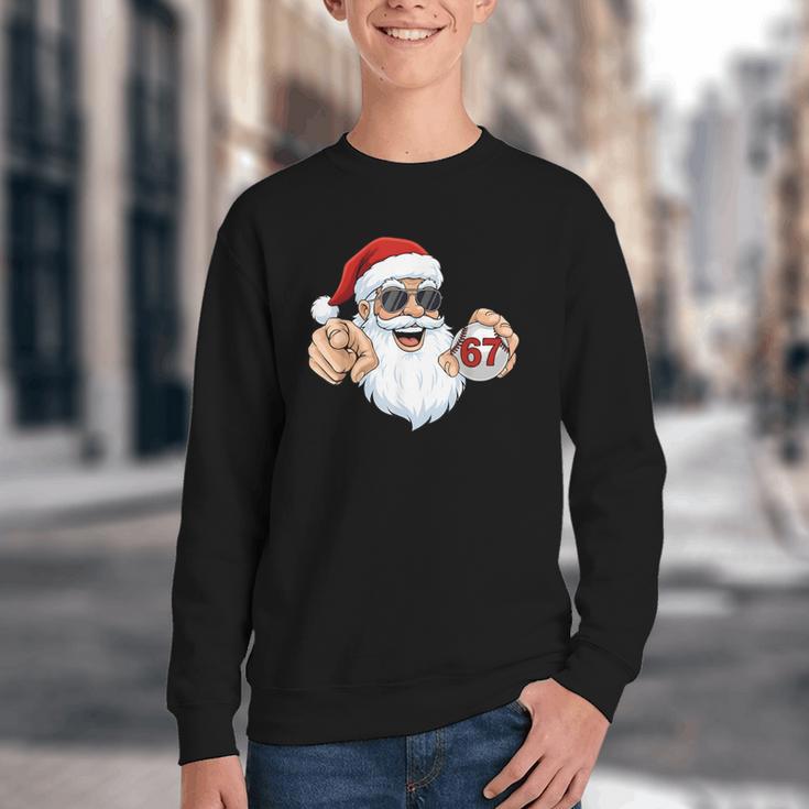67 Baseball Santa Six Seven Meme Christmas Men Women Kids Youth Crewneck Sweatshirt 67 Baseball Santa Six Seven Meme Christmas Men Women Kids Youth Crewneck Sweatshirt