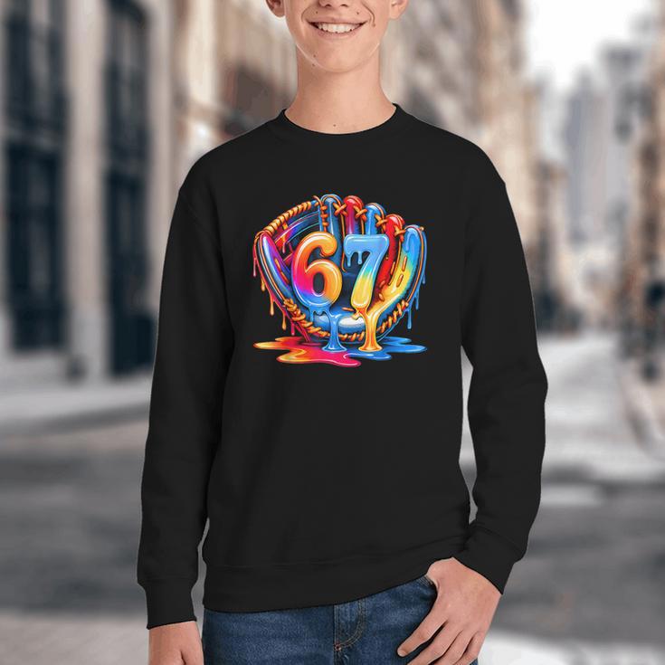 67 Drip Baseball Life Style 101 Apparel Youth Drip Kids Meme Youth Crewneck Sweatshirt 67 Drip Baseball Life Style 101 Apparel Youth Drip Kids Meme Youth Crewneck Sweatshirt