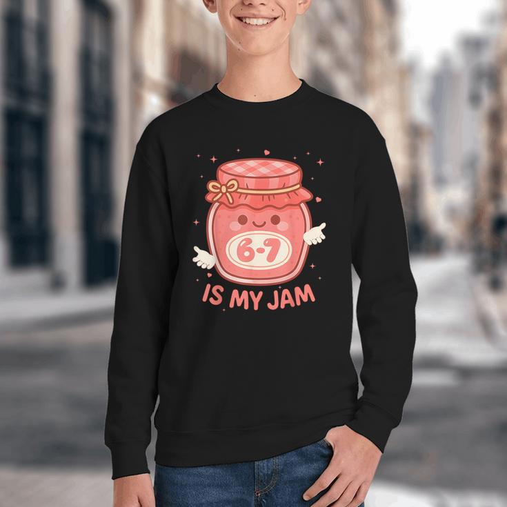 67 Is My Jam Back To School Girls Kids Cute 6 7 Meme Youth Crewneck Sweatshirt 67 Is My Jam Back To School Girls Kids Cute 6 7 Meme Youth Crewneck Sweatshirt
