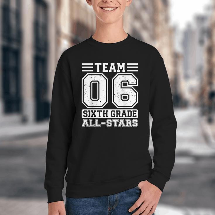 6th Grade Team T-Shirt Sixth Grade Back To School Youth Crewneck Sweatshirt