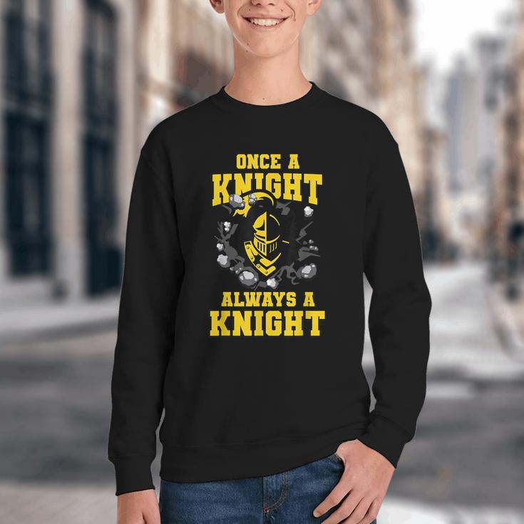 Always A Knight Back To School Spirit GY Youth Crewneck Sweatshirt