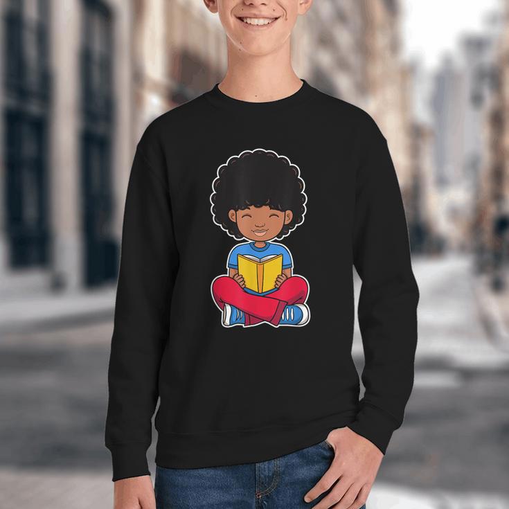 Back To School Afro African American Boy Student Youth Crewneck Sweatshirt Back To School Afro African American Boy Student Youth Crewneck Sweatshirt