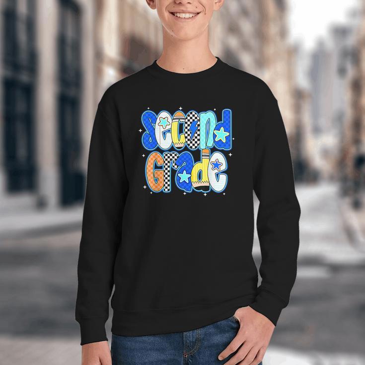 Back To School Hello Second Grade Team 2nd Grade Boy Girl Youth Crewneck Sweatshirt Back To School Hello Second Grade Team 2nd Grade Boy Girl Youth Crewneck Sweatshirt