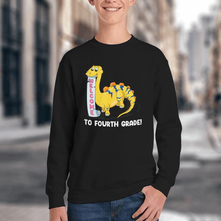 Back To School Welcome To Fourth Grade Youth Crewneck Sweatshirt Back To School Welcome To Fourth Grade Youth Crewneck Sweatshirt