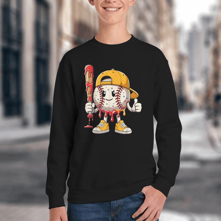 Baseball Drip Baseball Life Style 101 Apparel Youth Youth Crewneck Sweatshirt Baseball Drip Baseball Life Style 101 Apparel Youth Youth Crewneck Sweatshirt