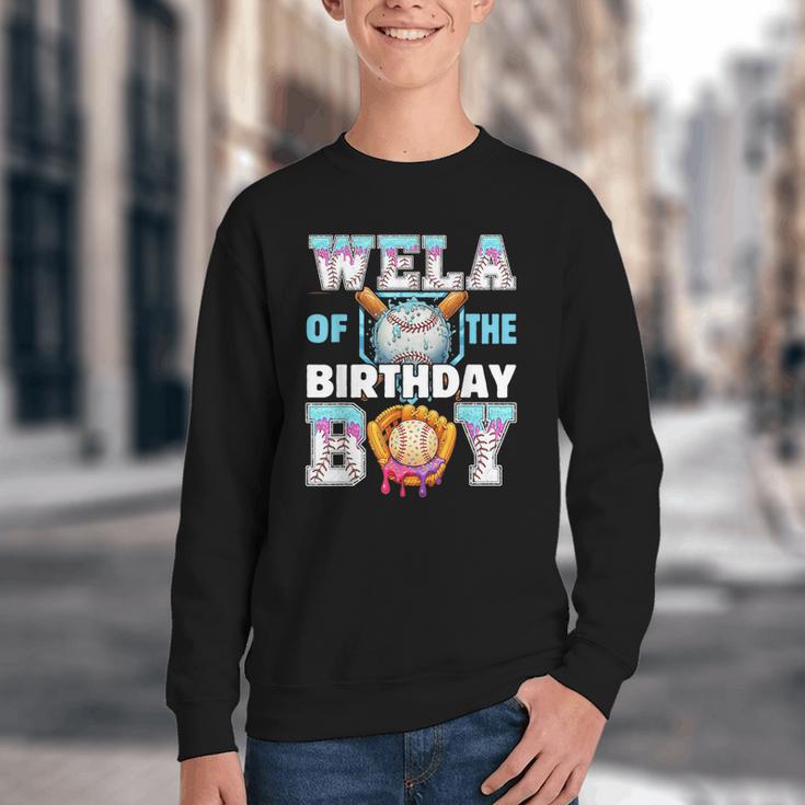 Baseball Ice Cream Drip Wela Of The Birthday Boy Youth Crewneck Sweatshirt Baseball Ice Cream Drip Wela Of The Birthday Boy Youth Crewneck Sweatshirt