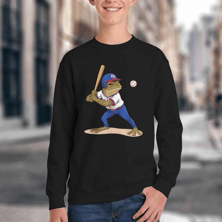 Baseball Puerto Rico Patriotic Flag Boricua Baseball Player Youth Crewneck Sweatshirt Baseball Puerto Rico Patriotic Flag Boricua Baseball Player Youth Crewneck Sweatshirt