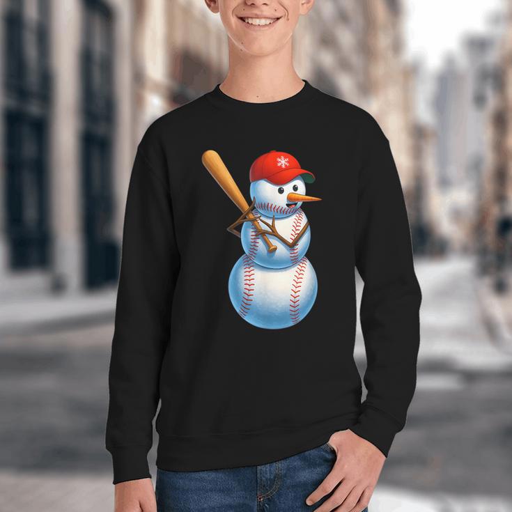 Baseball Snowman Merry Christmas Xmas Pajamas Men Women Kids Youth Crewneck Sweatshirt Baseball Snowman Merry Christmas Xmas Pajamas Men Women Kids Youth Crewneck Sweatshirt