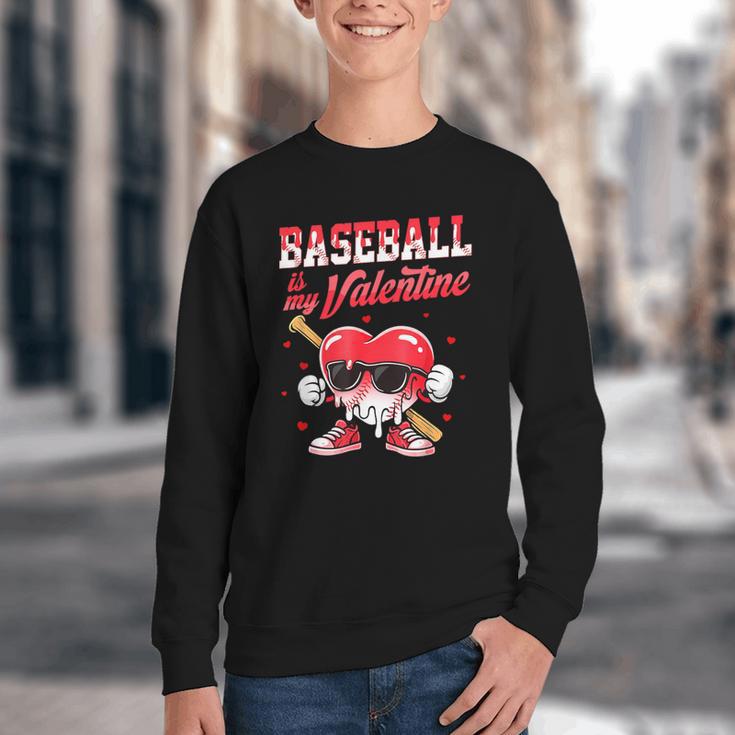 Baseball Is My Valentine Shirt Heart Drip Baseball Lovers Youth Crewneck Sweatshirt Baseball Is My Valentine Shirt Heart Drip Baseball Lovers Youth Crewneck Sweatshirt