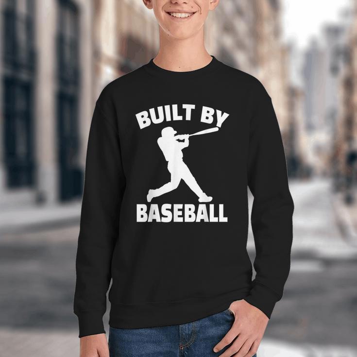 Built By Baseball Baseball For Men Women Boys Players Youth Crewneck Sweatshirt Built By Baseball Baseball For Men Women Boys Players Youth Crewneck Sweatshirt