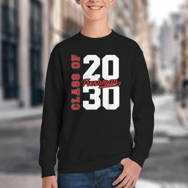 Class Of 2030 Freshman 2030 Back To School Youth Crewneck Sweatshirt Class Of 2030 Freshman 2030 Back To School Youth Crewneck Sweatshirt