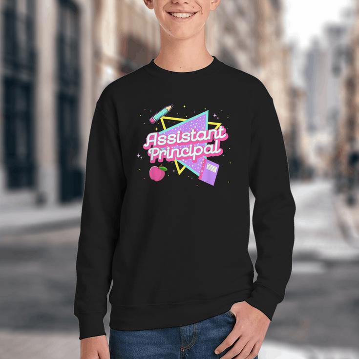 Cute Assistant Principal Shirt 80's 90's Back To School Youth Crewneck Sweatshirt Cute Assistant Principal Shirt 80's 90's Back To School Youth Crewneck Sweatshirt