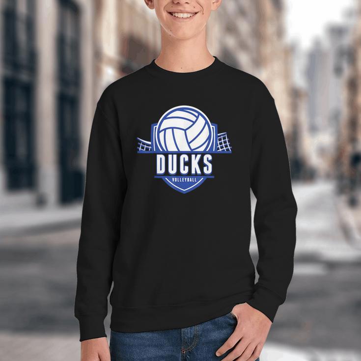 Ducks Volleyball Back To School Spirit B Youth Crewneck Sweatshirt Ducks Volleyball Back To School Spirit B Youth Crewneck Sweatshirt