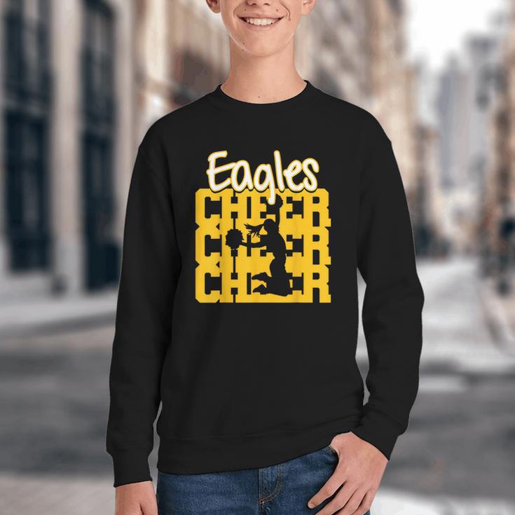 Eagles Cheer Back To School Cheerleading Spirit GY Youth Crewneck Sweatshirt Eagles Cheer Back To School Cheerleading Spirit GY Youth Crewneck Sweatshirt