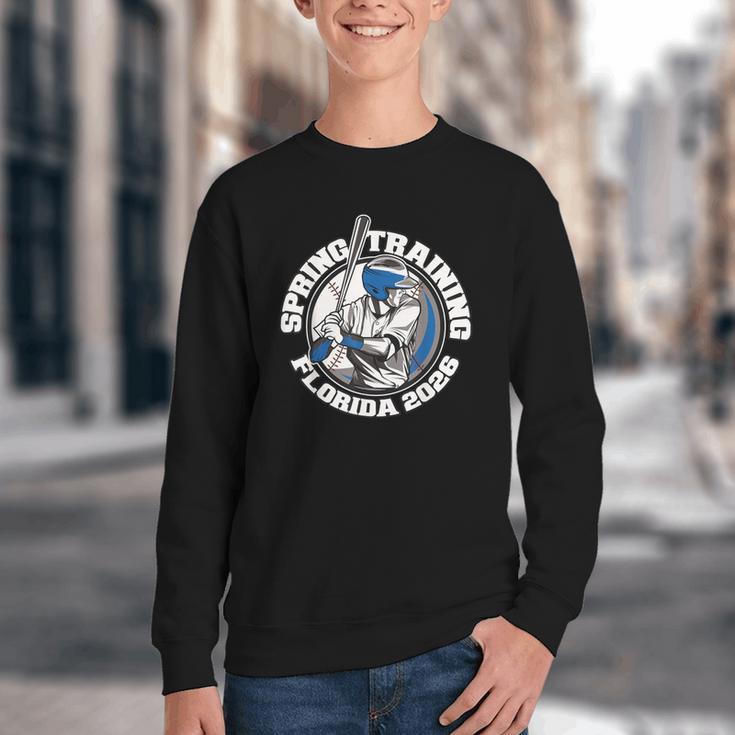 Florida Spring Trainings 2026 Baseball Grapefruit Cactus Youth Crewneck Sweatshirt Florida Spring Trainings 2026 Baseball Grapefruit Cactus Youth Crewneck Sweatshirt
