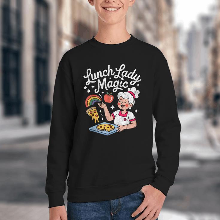 Lunch Lady Magic Cafeteria Worker Back To School Women Girls Youth Crewneck Sweatshirt Lunch Lady Magic Cafeteria Worker Back To School Women Girls Youth Crewneck Sweatshirt