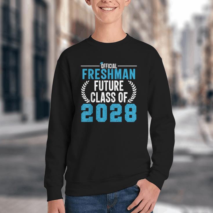 Official Freshman Future Class Of 2028 Back To School Youth Crewneck Sweatshirt Official Freshman Future Class Of 2028 Back To School Youth Crewneck Sweatshirt