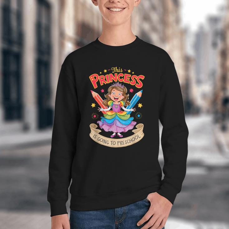 This Princess Is Going To Preschool Back To School Youth Crewneck Sweatshirt This Princess Is Going To Preschool Back To School Youth Crewneck Sweatshirt