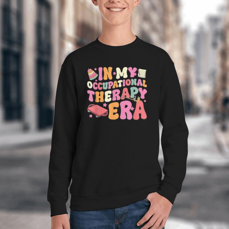 Retro In My Occupational Therapy Era OT OTA Back To School Youth Crewneck Sweatshirt Retro In My Occupational Therapy Era OT OTA Back To School Youth Crewneck Sweatshirt
