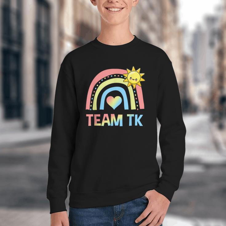 Retro Team TK Back To School Transitional Kindergarten Youth Crewneck Sweatshirt Retro Team TK Back To School Transitional Kindergarten Youth Crewneck Sweatshirt