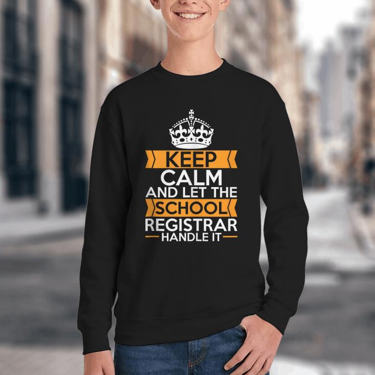 School Registry Student Enrollment Back To School Registrar Youth Crewneck Sweatshirt School Registry Student Enrollment Back To School Registrar Youth Crewneck Sweatshirt