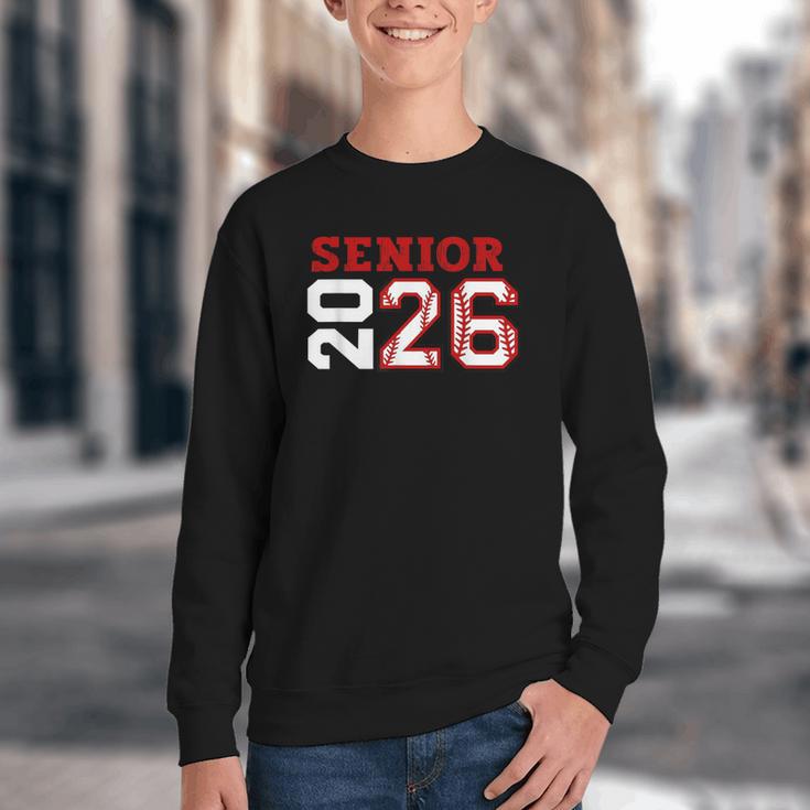 Senior Night Class Of 2026 Baseball Seniors Matching Team Youth Crewneck Sweatshirt Senior Night Class Of 2026 Baseball Seniors Matching Team Youth Crewneck Sweatshirt