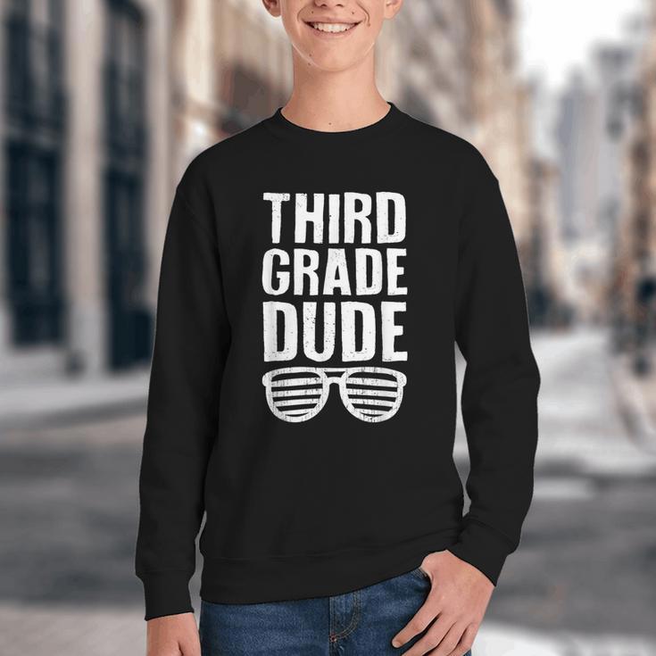 Third Grade Dude First Day Back To School Boys Kids Youth Crewneck Sweatshirt Third Grade Dude First Day Back To School Boys Kids Youth Crewneck Sweatshirt