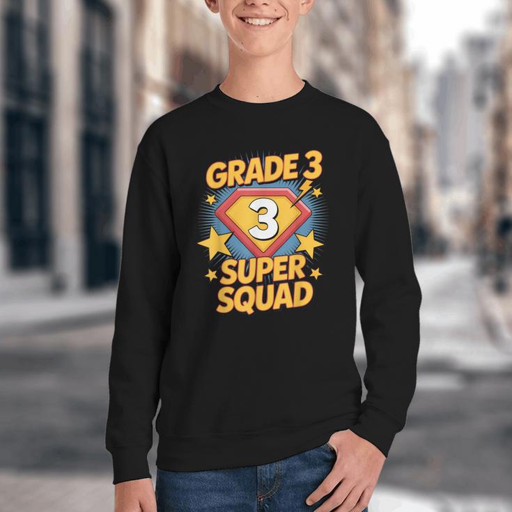 Third Grade Superhero Squad 3rd Year Kids Back To School Youth Crewneck Sweatshirt Third Grade Superhero Squad 3rd Year Kids Back To School Youth Crewneck Sweatshirt