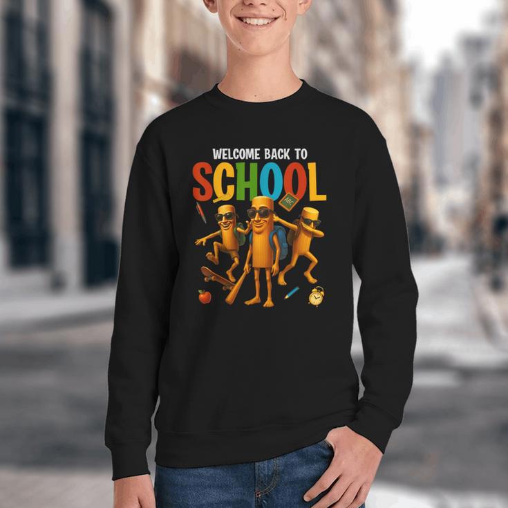 Tung Tung Tung Sahur Back To School Italian Brainrot Meme Youth Crewneck Sweatshirt Tung Tung Tung Sahur Back To School Italian Brainrot Meme Youth Crewneck Sweatshirt