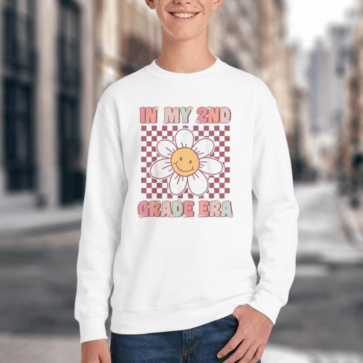In My 2nd Grade Era Cute Groovy Second Grade Back To School Youth Crewneck Sweatshirt In My 2nd Grade Era Cute Groovy Second Grade Back To School Youth Crewneck Sweatshirt
