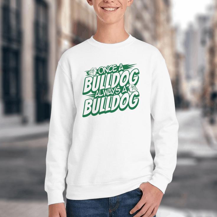 Always A Bulldog Back To School Spirit G Performance Youth Crewneck Sweatshirt Always A Bulldog Back To School Spirit G Performance Youth Crewneck Sweatshirt