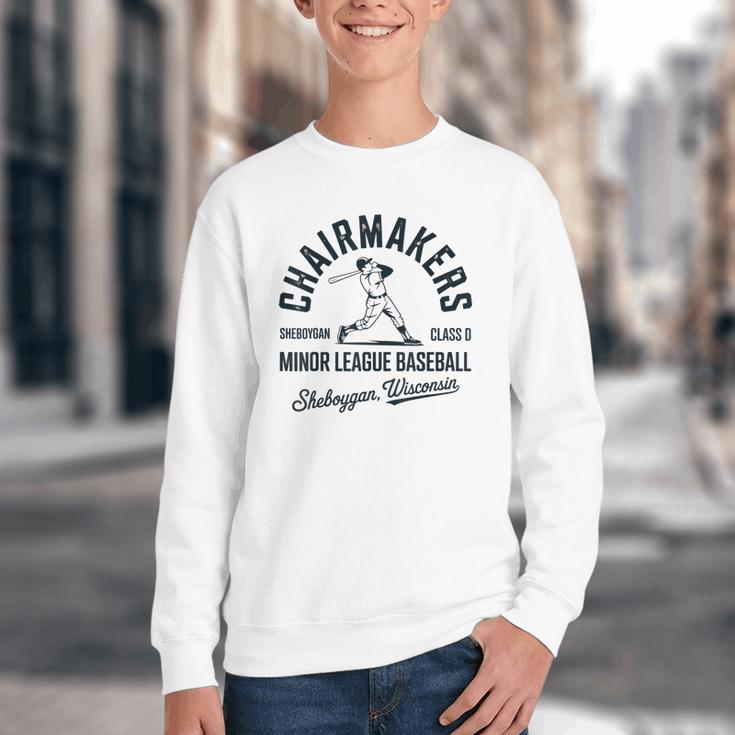 Chairmakers Sheboygan Minor League Baseball Youth Crewneck Sweatshirt
