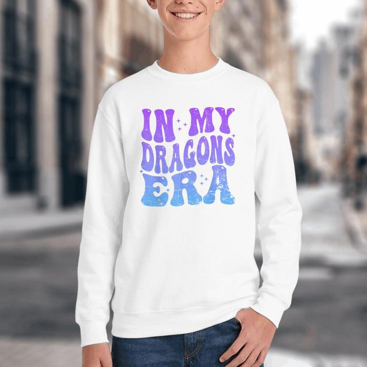 In My Dragons Era Back To School Spirit Game Retro Groovy Youth Crewneck Sweatshirt In My Dragons Era Back To School Spirit Game Retro Groovy Youth Crewneck Sweatshirt