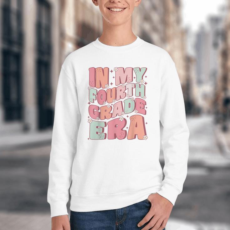 In My Fourth Grade Era Cute Groovy 4th Grade Back To School Youth Crewneck Sweatshirt In My Fourth Grade Era Cute Groovy 4th Grade Back To School Youth Crewneck Sweatshirt