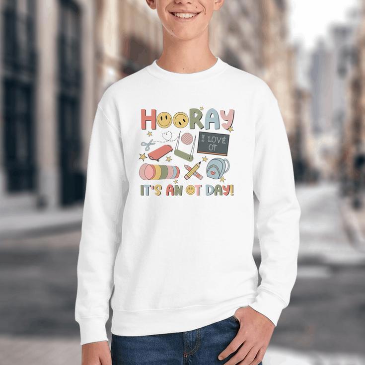 Hooray It’s An OT Day Occupational Therapy Back To School Premium Tri-Blend Youth Crewneck Sweatshirt Hooray It’s An OT Day Occupational Therapy Back To School Premium Tri-Blend Youth Crewneck Sweatshirt