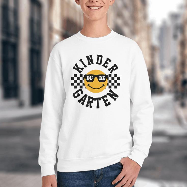 Kindergarten Dude Back To School Kinder Students Kids Youth Crewneck Sweatshirt Kindergarten Dude Back To School Kinder Students Kids Youth Crewneck Sweatshirt