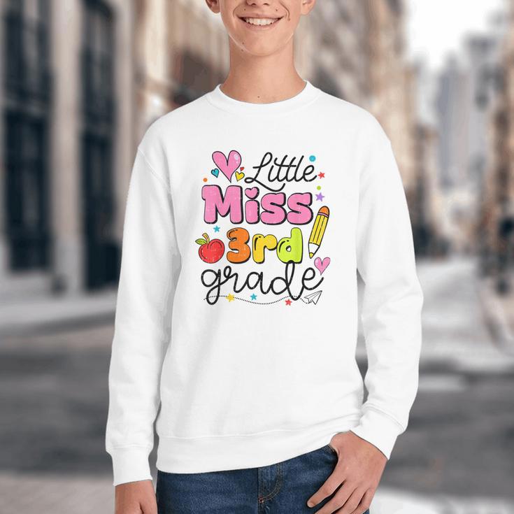 Little Miss 3rd Grade Back To School Cute Third Grade Girls Youth Crewneck Sweatshirt Little Miss 3rd Grade Back To School Cute Third Grade Girls Youth Crewneck Sweatshirt